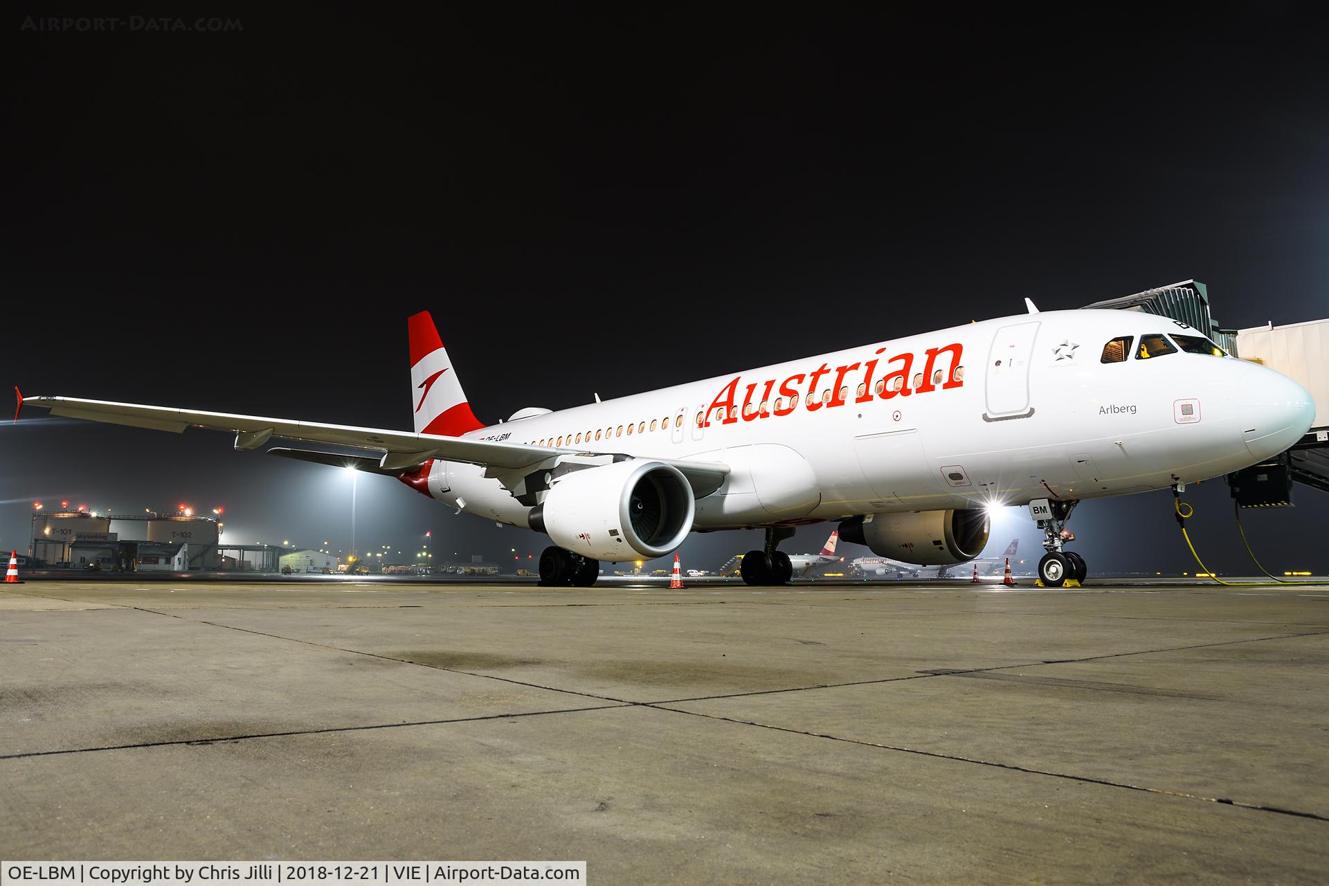 OE-LBM, 2001 Airbus A320-214 C/N 1504, Austrian Airlines