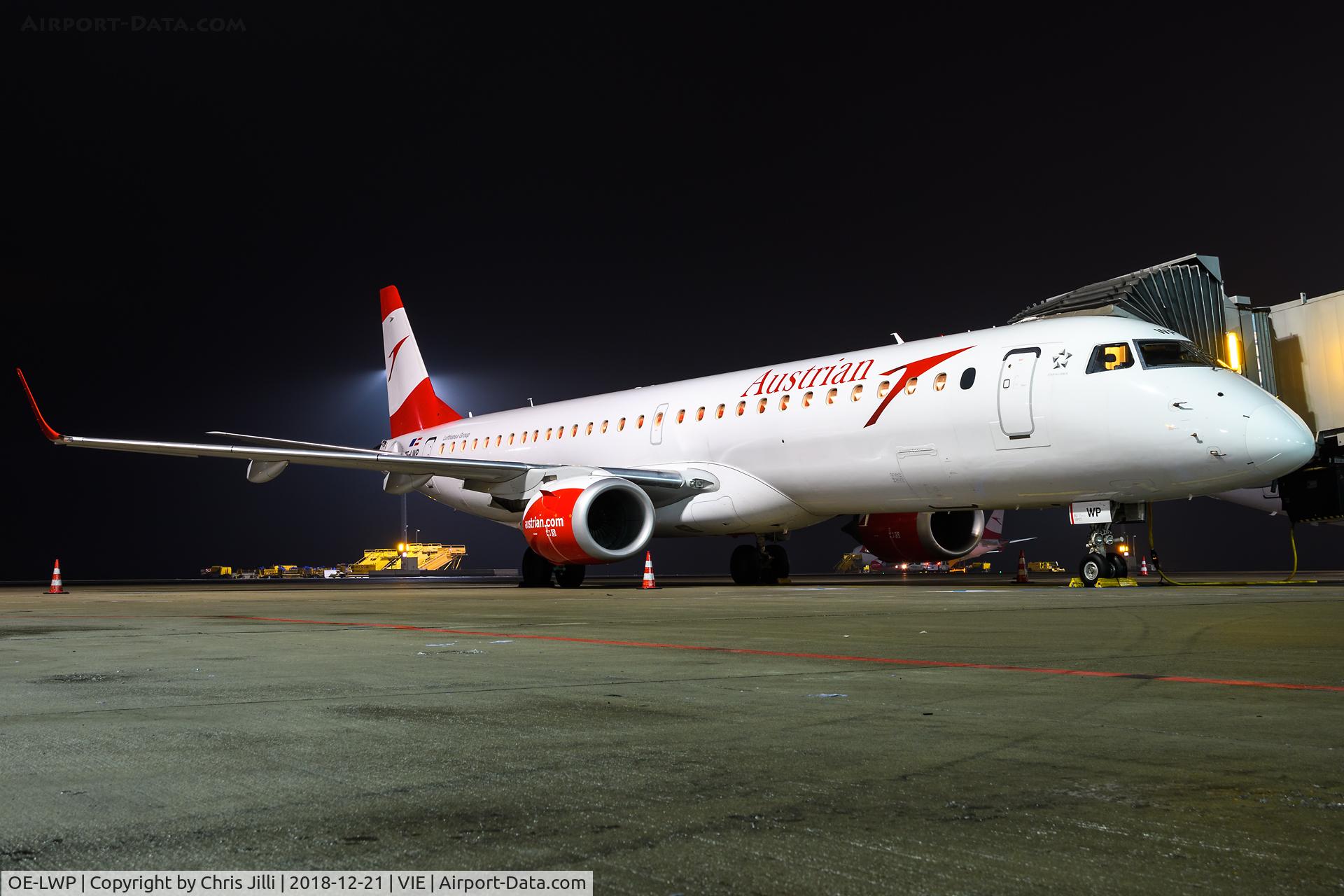 OE-LWP, 2012 Embraer 195LR  (ERJ-190-200LR) C/N 19000558, Austrian Airlines