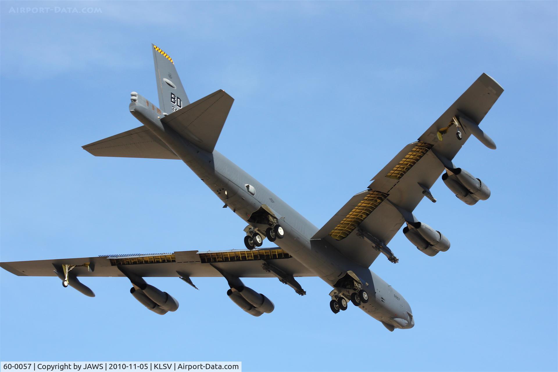 60-0057, 1960 Boeing B-52H Stratofortress C/N 464422, 60-0057 BD Boeing B-52H Stratofortress, c/n: 464422 @ KLSV