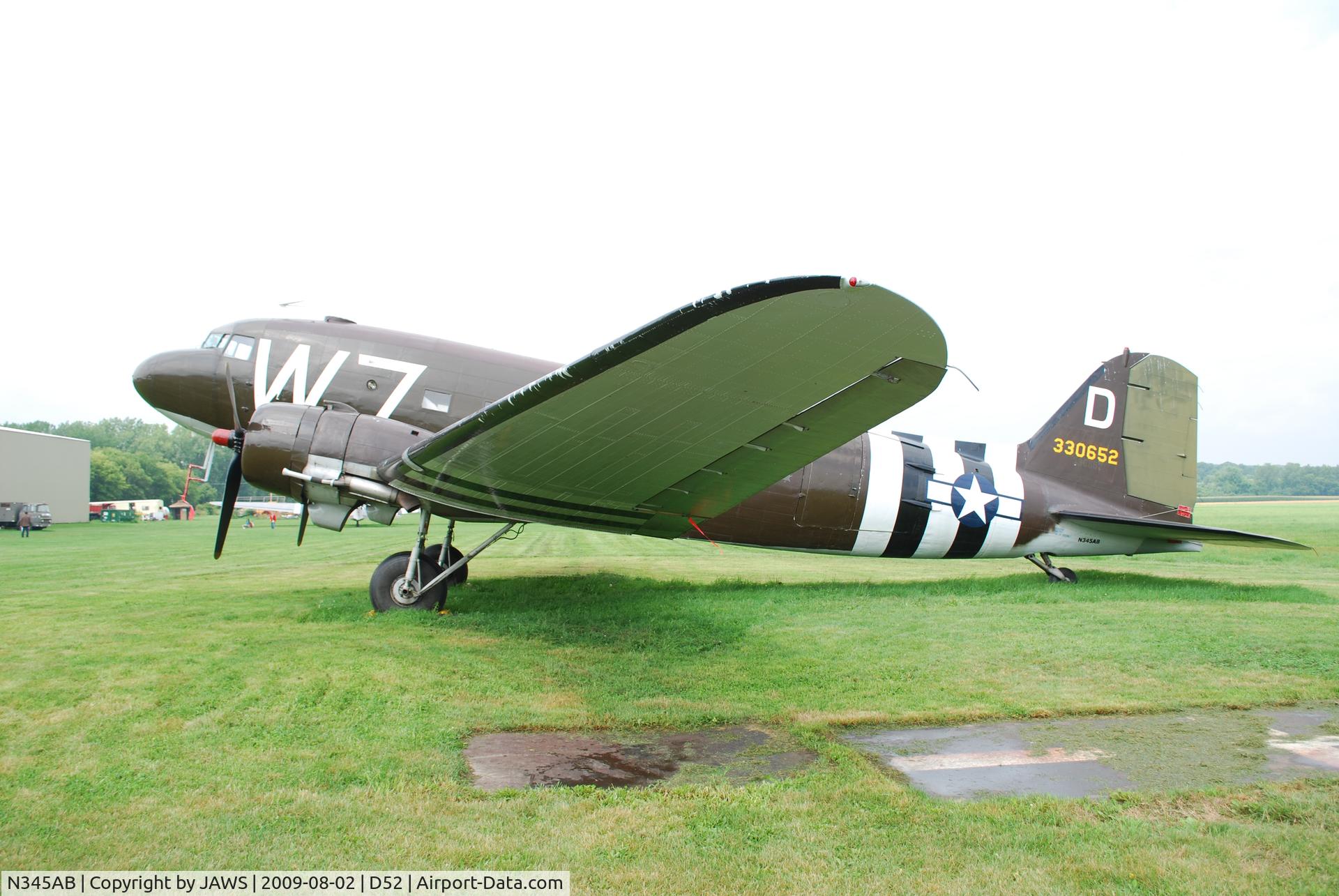 N345AB, 1943 Douglas DC3C-S1C3G (C-47A) C/N 13803, N345AB Douglas DC3C-S1C3G (C-47A) c/n: 13803 @ D52 Geneseo Airport , Geneseo , NY