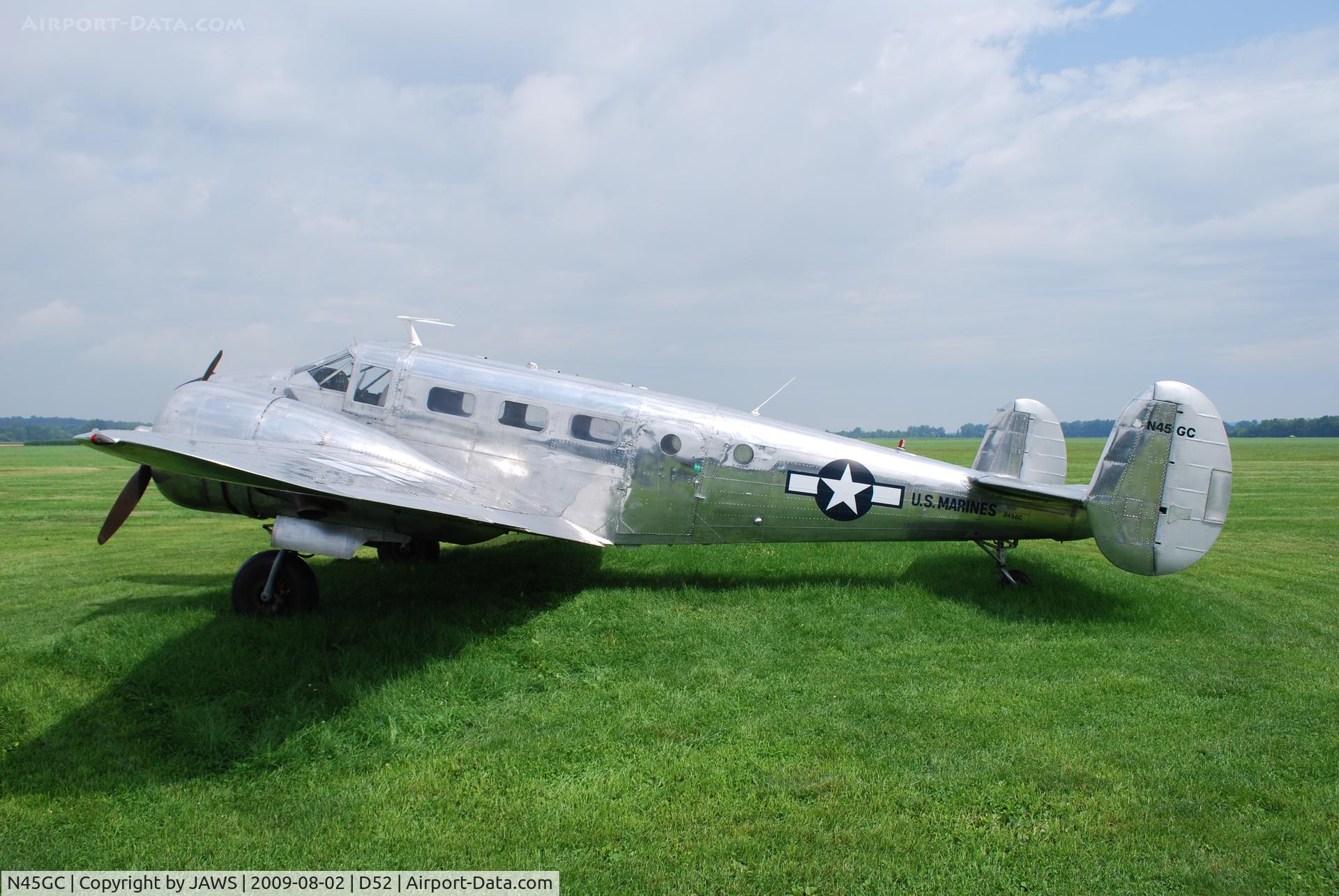 N45GC, 1954 Beech C-45H Expeditor C/N AF-469, N45GC Beech C-45H, c/n: AF-469 @ D52 Geneseo Airport , Geneseo , NY