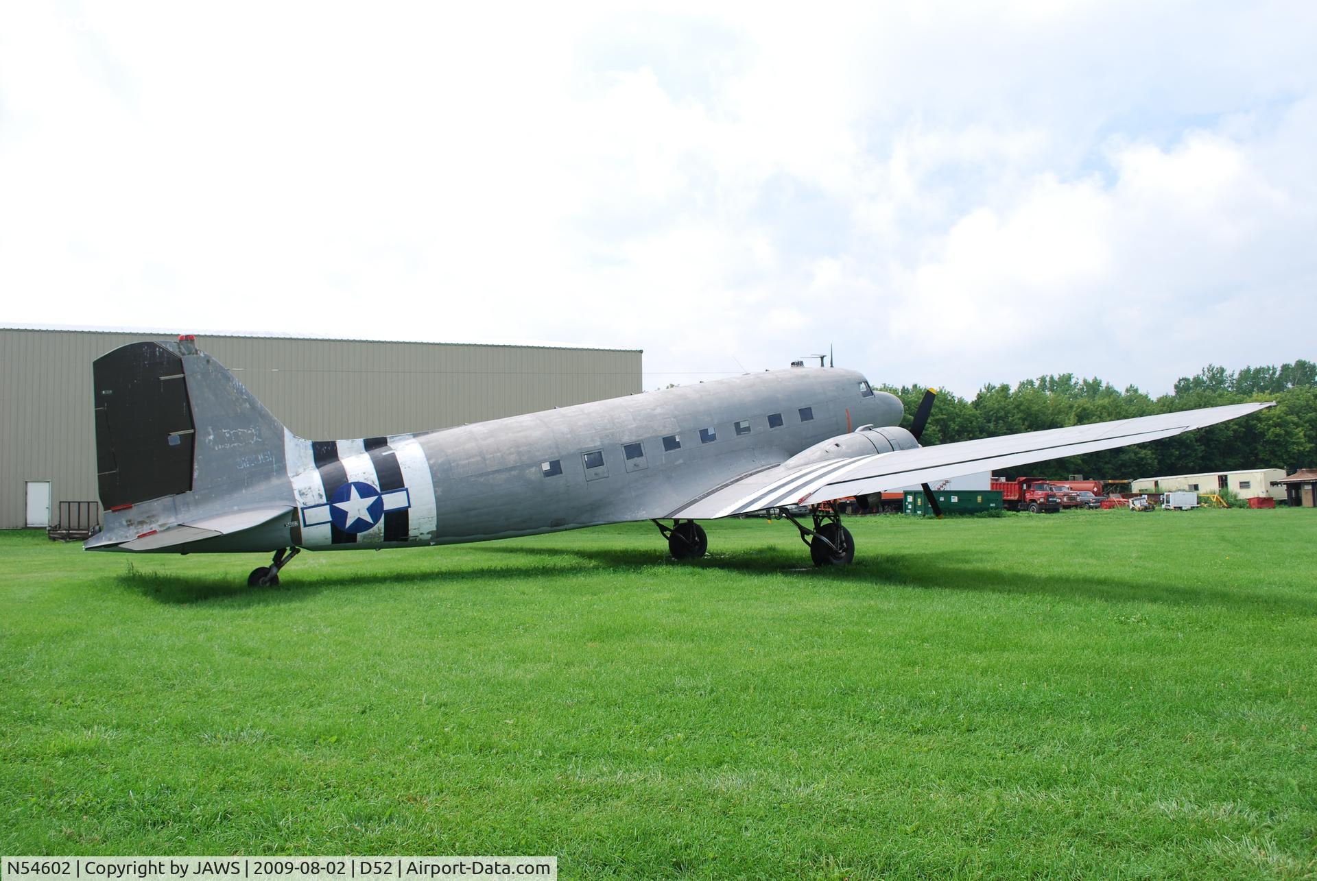 N54602, 1943 Douglas C-47B C/N 15635/27080, N54602 Douglas C-47B, c/n: 15635/27080 @ D52 Geneseo Airport , Geneseo , NY