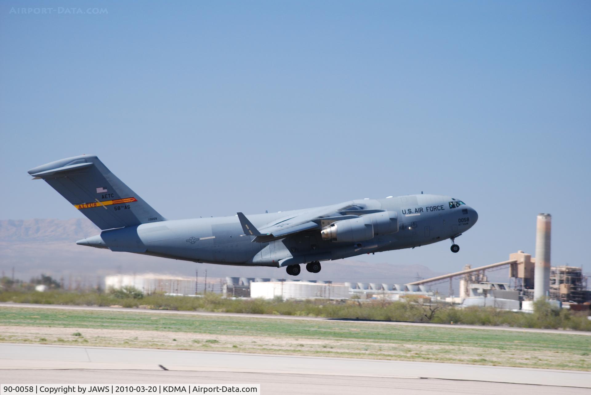 90-0058, McDonnell Douglas C-17A C/N P-58, 90-0058 
