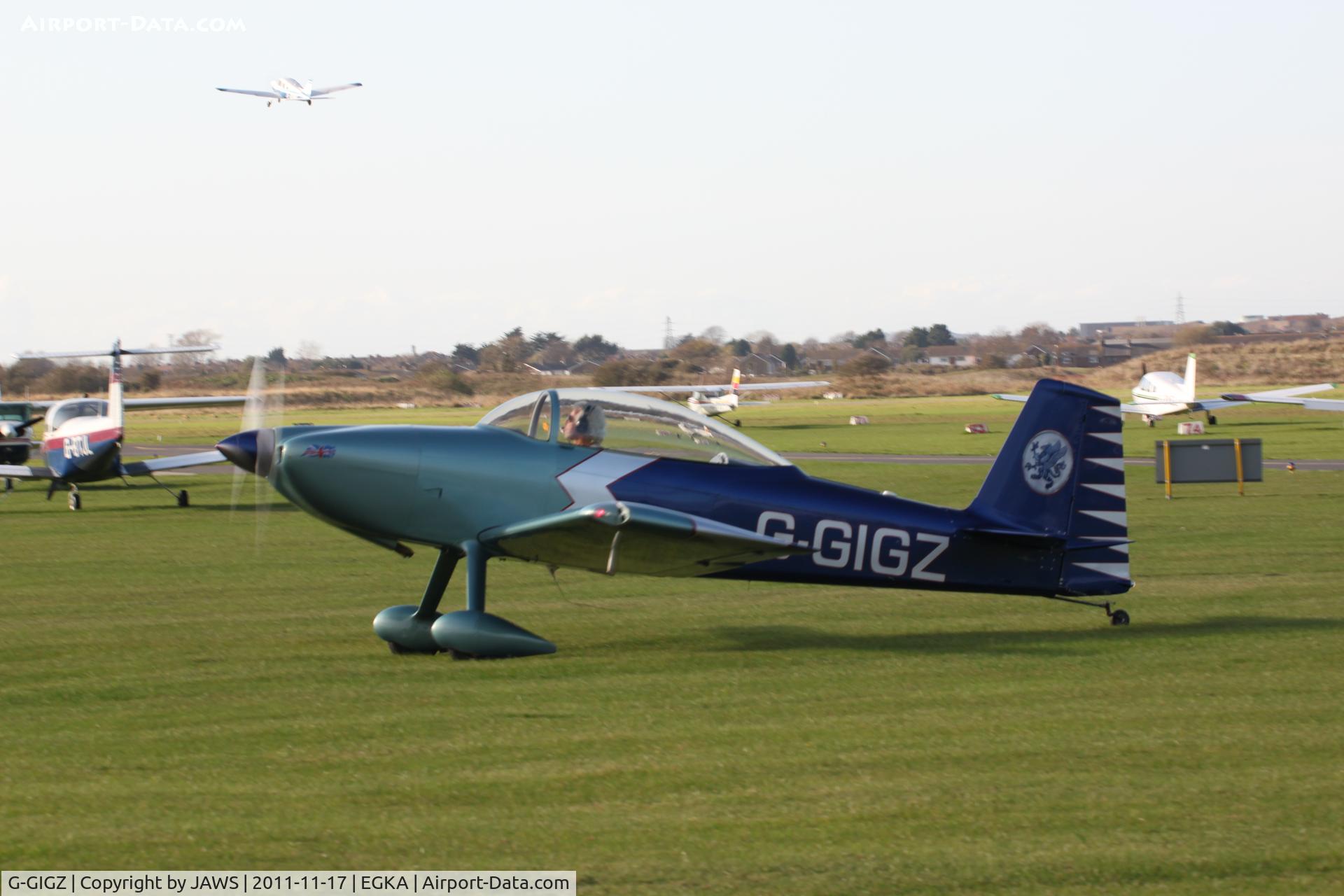 G-GIGZ, 2009 Vans RV-8 C/N PFA 303-14577, G-GIGZ Vans RV-8, c/n: PFA 303-14577 @ EGKA