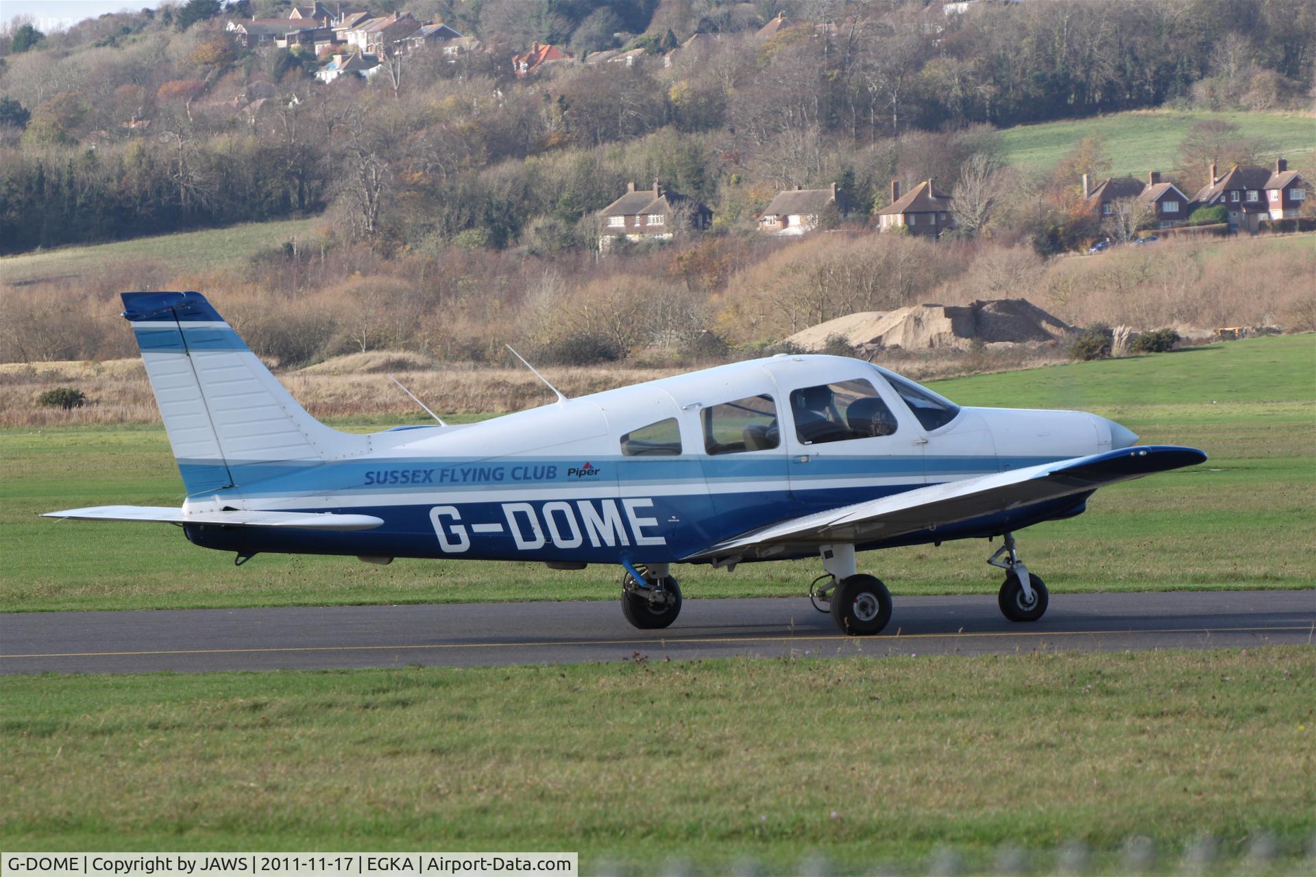G-DOME, 1999 Piper PA-28-161 Cherokee Warrior III C/N 28-42062, G-DOME Piper PA-28-161 Cherokee Warrior III, c/n: 28-42062 @ EGKA