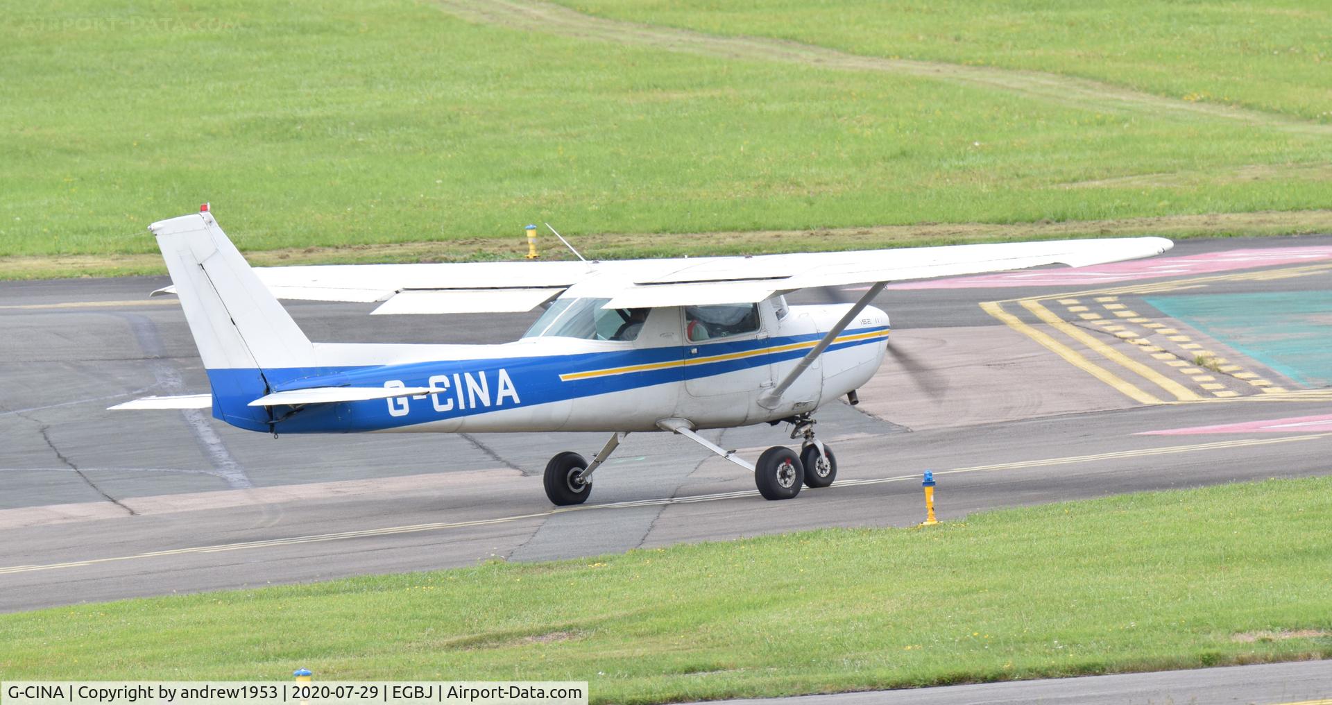 G-CINA, 1984 Cessna 152 C/N 152-85894, G-CINA at Gloucestershire Airport.