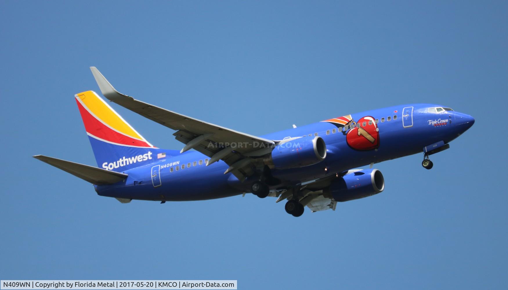N409WN, 2001 Boeing 737-7H4 C/N 27896, MCO 2017