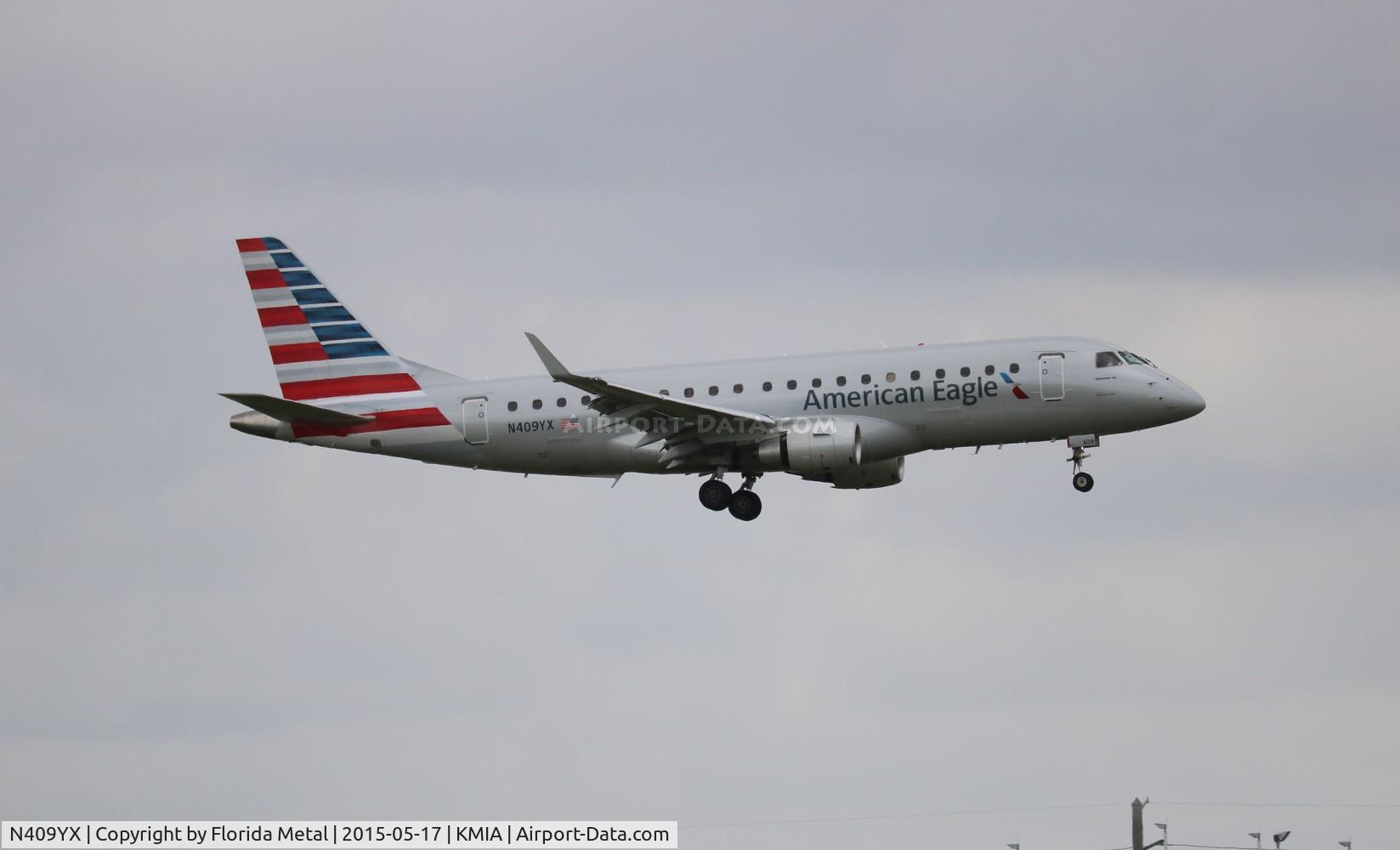 N409YX, 2013 Embraer 175LR (ERJ-170-200LR) C/N 17000372, MIA 2015