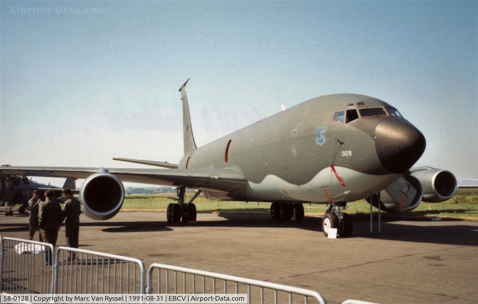 58-0128, 1958 Boeing KC-135R Stratotanker C/N 17873, At Chièvres AB.