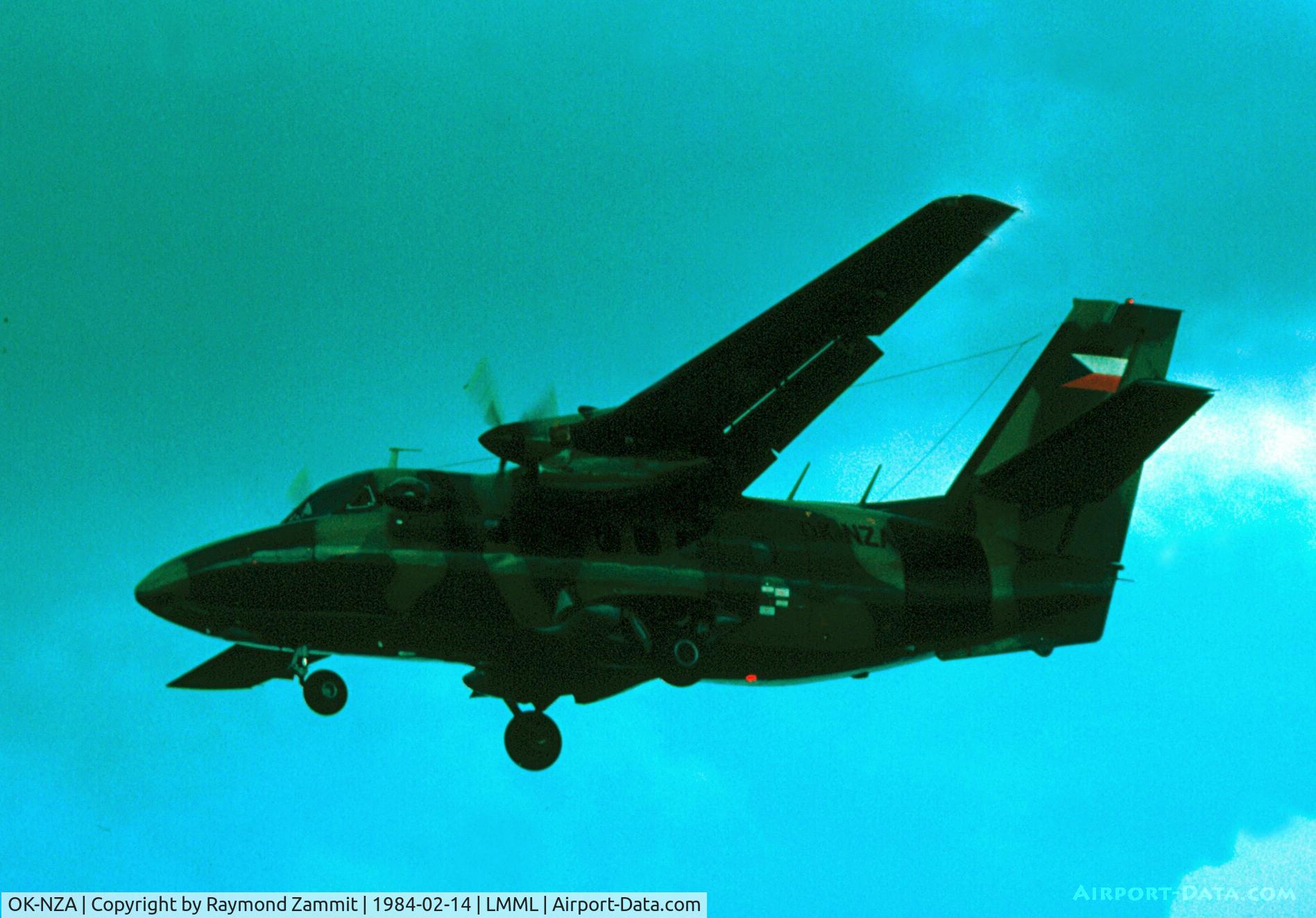 OK-NZA, 1983 LET L-410T Turbolet C/N 1126, LET410 Turbolet OK-NZA on delivery flight to the Libyan Air Force seen here landing in Malta.