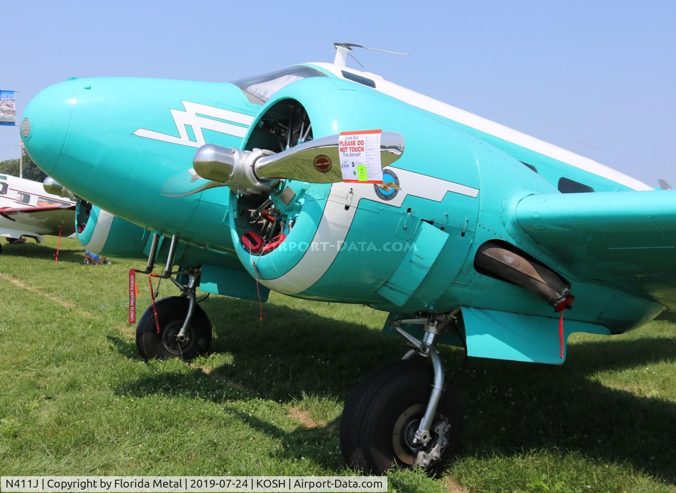 N411J, 1953 Beech D18S C/N A-967, OSH 2019