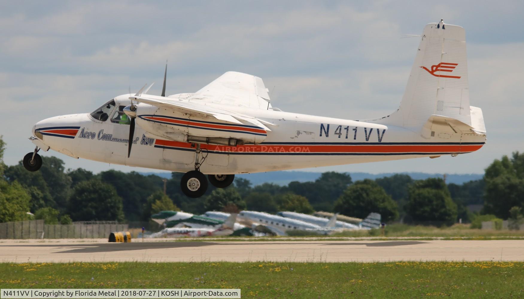 N411VV, 1952 Aero Commander 520 C/N 520-39, OSH 2018