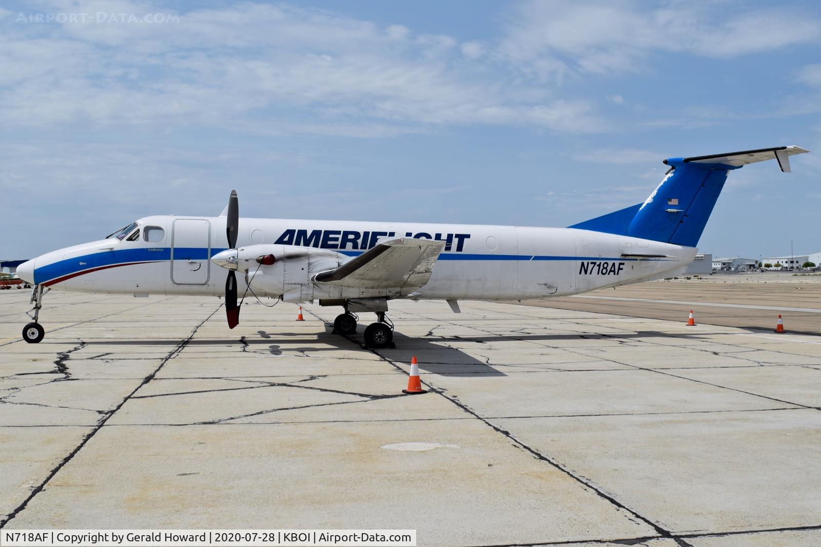 N718AF, 1991 Beech 1900C C/N UC-162, Parked on the south GA ramp.