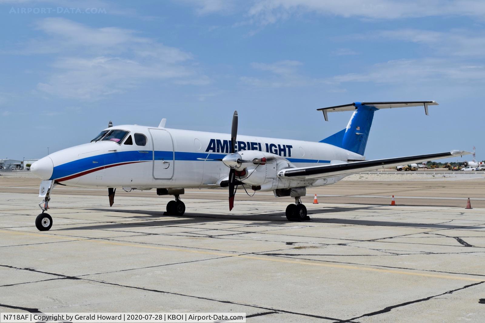 N718AF, 1991 Beech 1900C C/N UC-162, Parked on the south GA ramp.