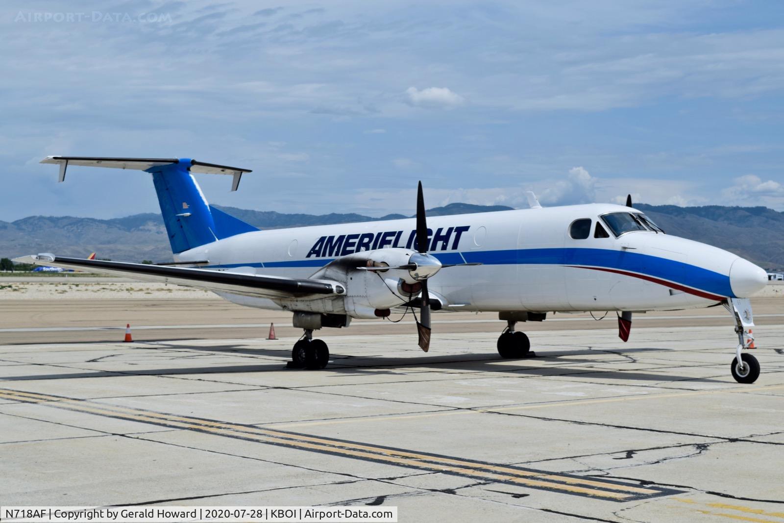 N718AF, 1991 Beech 1900C C/N UC-162, Parked on the south GA ramp.
