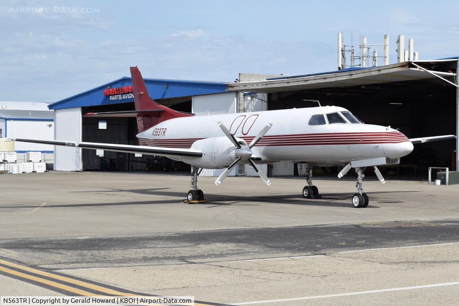 N563TR, 1983 Fairchild SA-226AT Merlin IVC C/N AT-563, Parked on the north GA ramp.