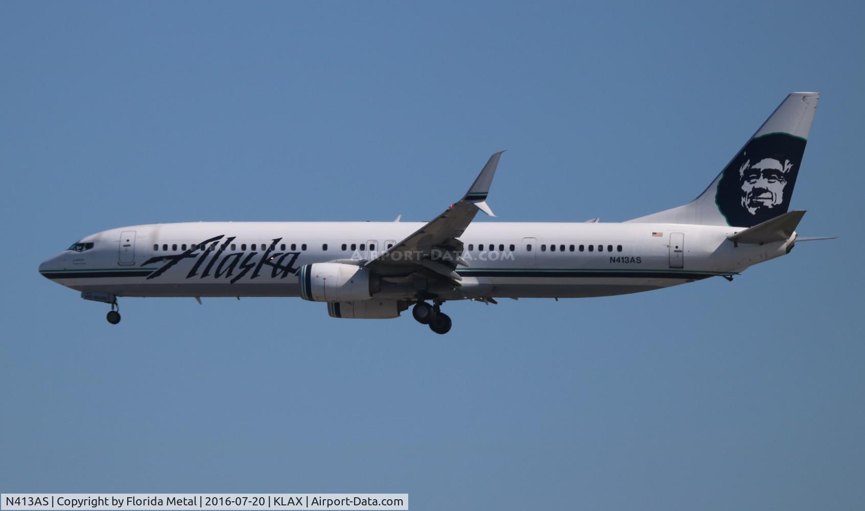 N413AS, 2013 Boeing 737-900/ER C/N 35205, LAX 2016