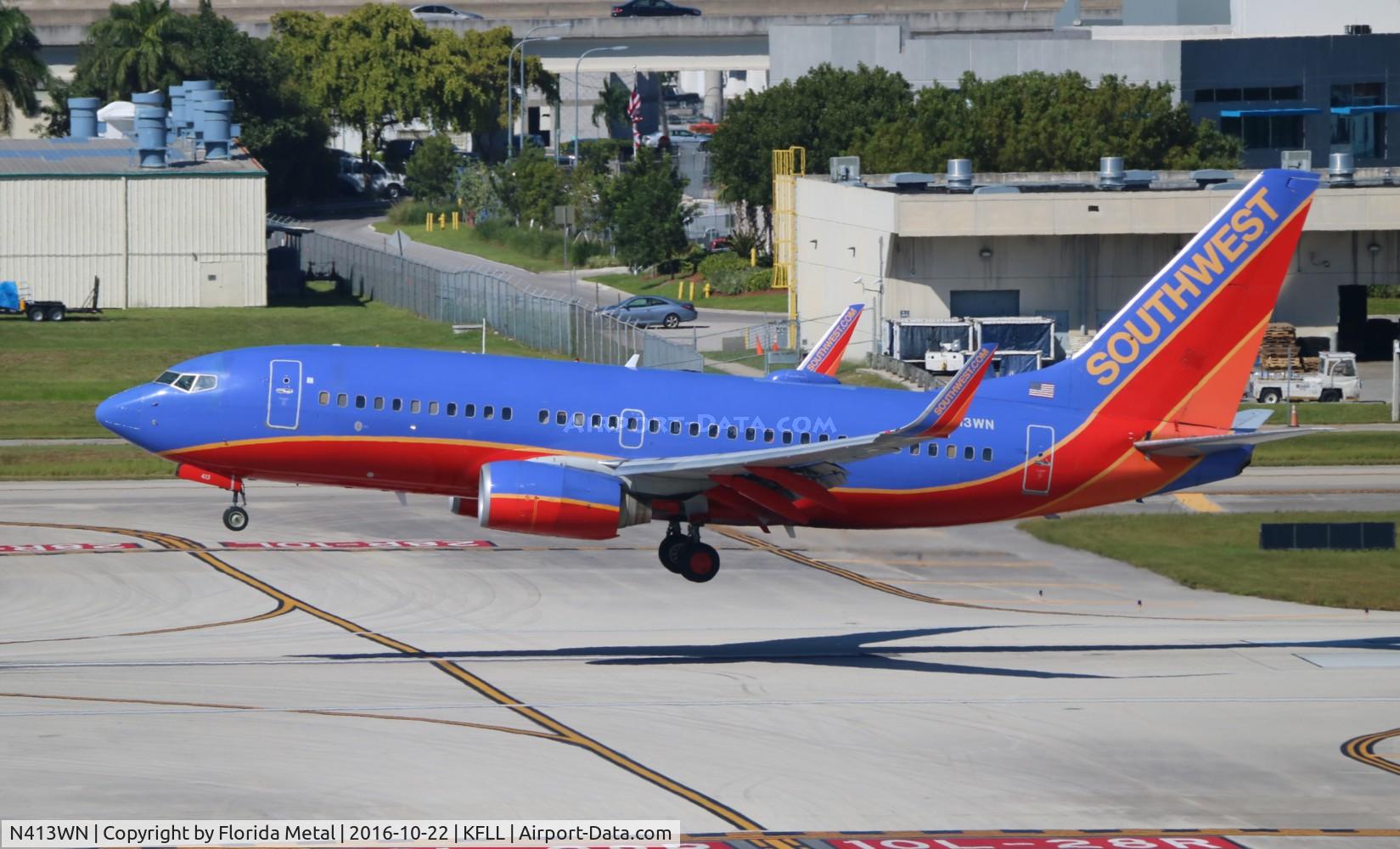 N413WN, 2001 Boeing 737-7H4 C/N 29819, FLL 2016
