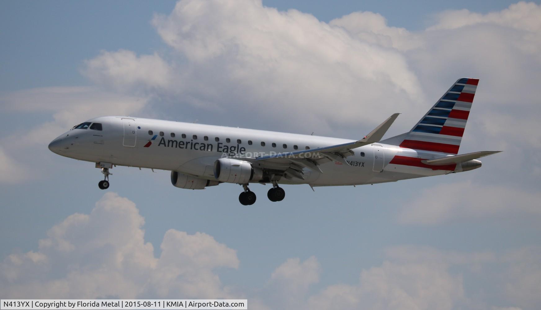 N413YX, 2013 Embraer 175LR (ERJ-170-200LR) C/N 17000376, MIA 2015