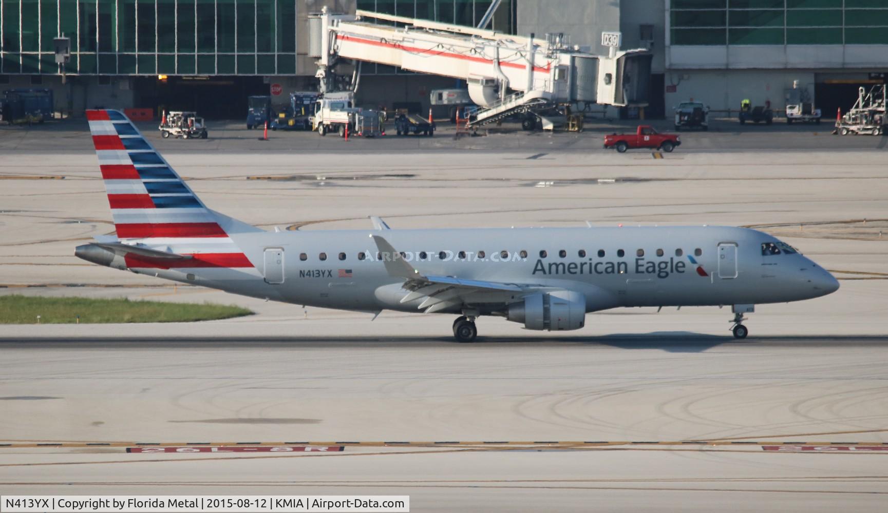N413YX, 2013 Embraer 175LR (ERJ-170-200LR) C/N 17000376, MIA 2015