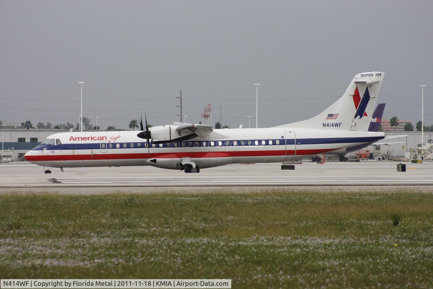 N414WF, 1994 ATR 72-212 C/N 414, MIA 2011
