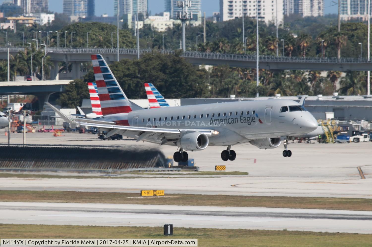 N414YX, 2013 Embraer 175LR (ERJ-170-200LR) C/N 17000377, MIA 2017