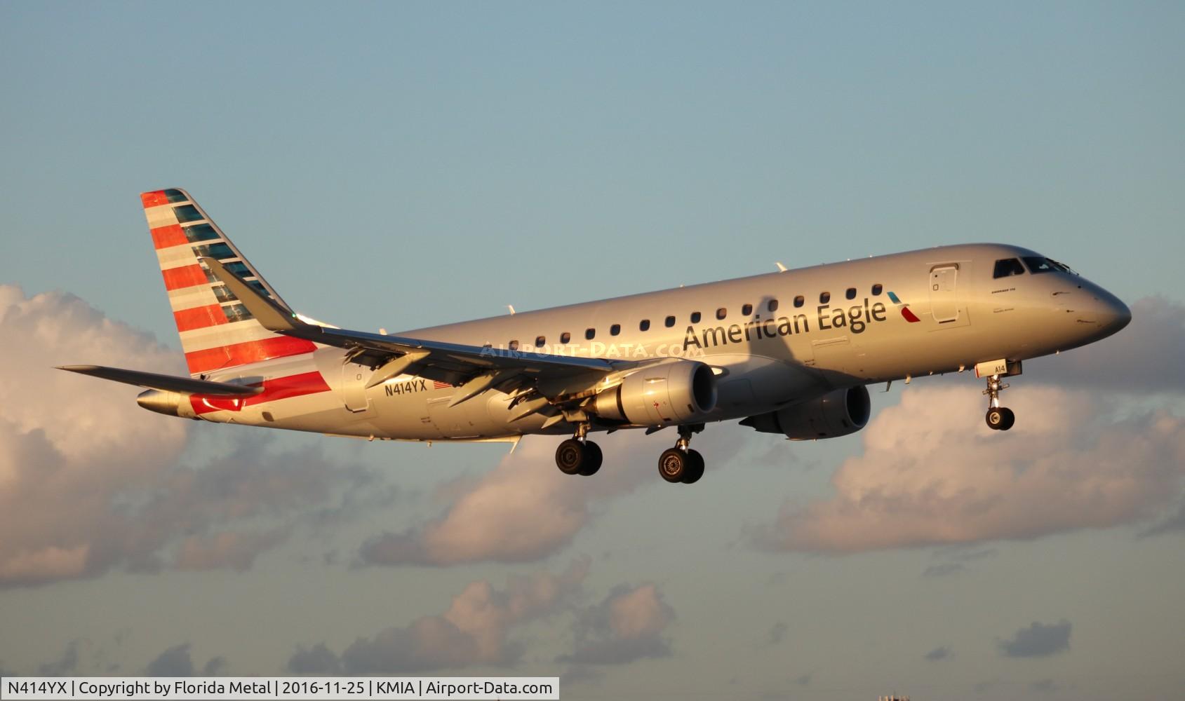 N414YX, 2013 Embraer 175LR (ERJ-170-200LR) C/N 17000377, MIA 2016