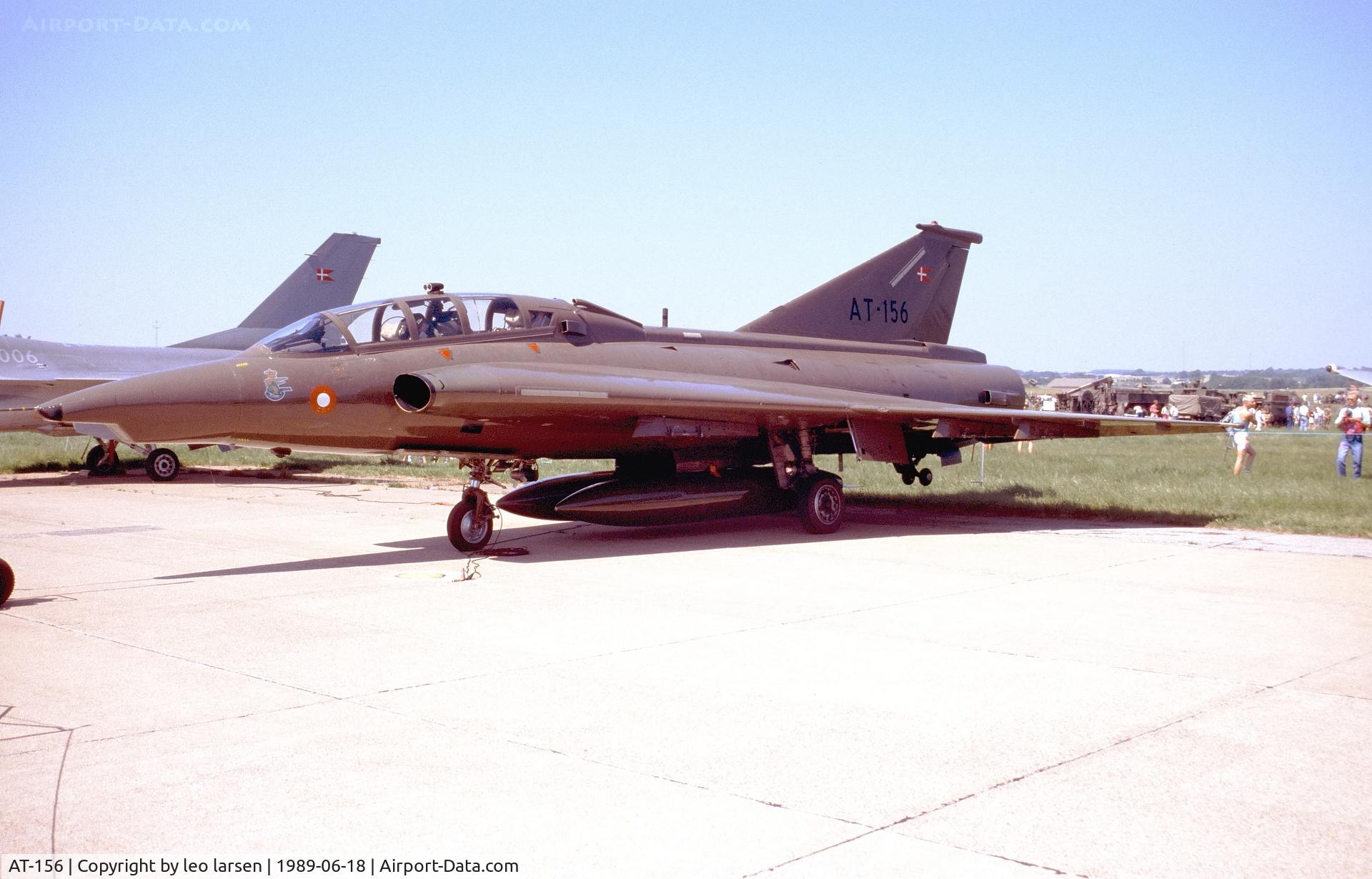 AT-156, 1972 Saab TF-35 Draken C/N 35-1156, Værløse Air Base Denmark 18.6.1989