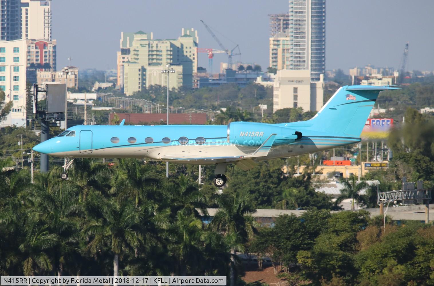 N415RR, 1987 Gulfstream Aerospace G-IV C/N 1040, FLL 2018
