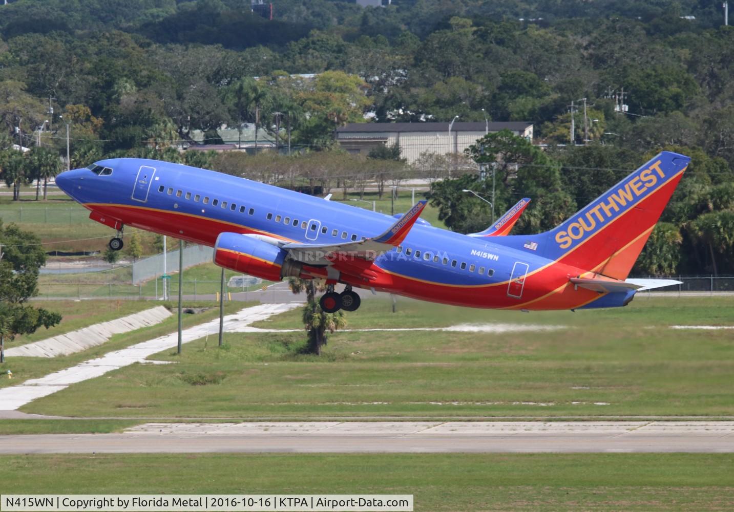 N415WN, 2001 Boeing 737-7H4 C/N 29836, TPA 2016