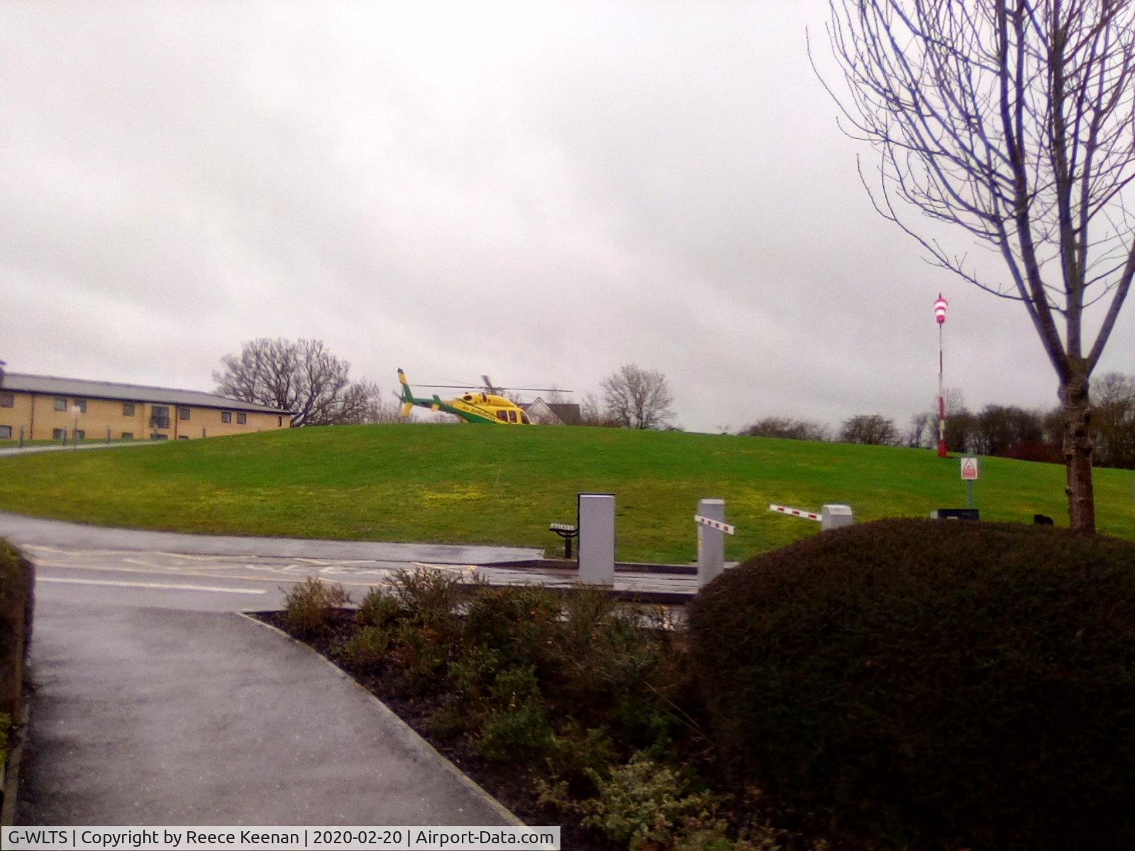 G-WLTS, 2014 Bell 429 GlobalRanger C/N 57191, Wiltshire air ambulance at great western hospital on the 20th February