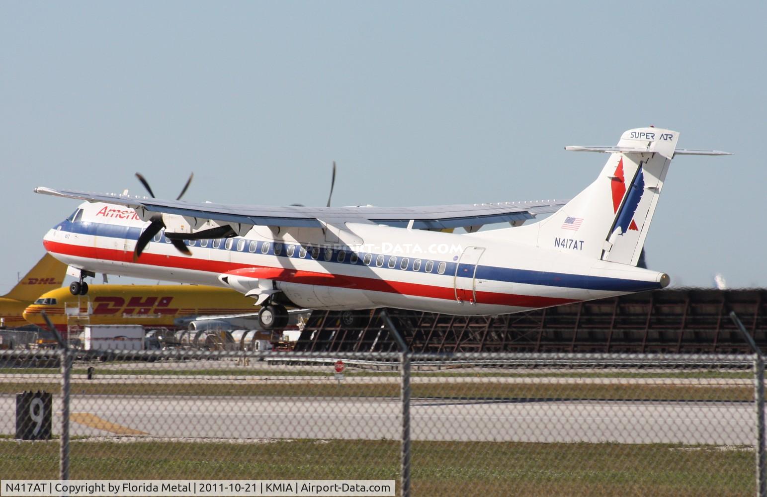N417AT, 1994 ATR 72-212 C/N 417, MIA 2011