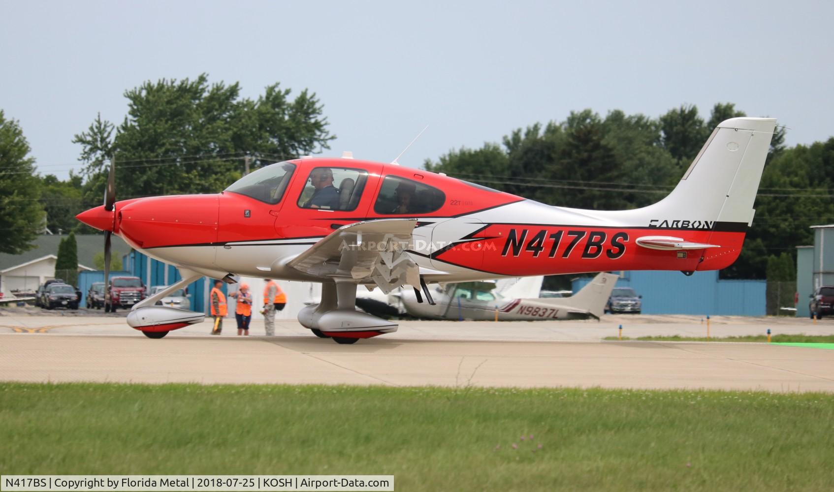 N417BS, 2018 Cirrus SR22T C/N 1739, OSH 2018