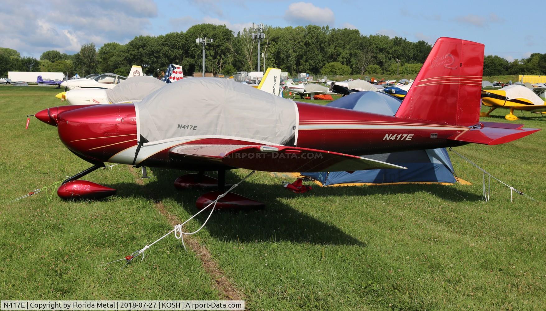 N417E, 2014 Vans RV-12 C/N 120711, OSH 2018