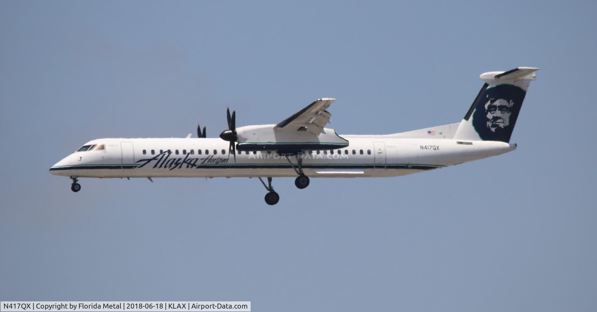 N417QX, 2004 De Havilland Canada DHC-8-402 Dash 8 C/N 4086, LAX 2018