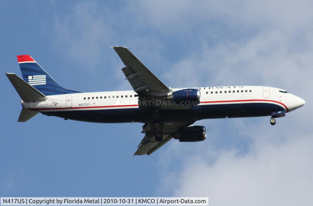 N417US, 1989 Boeing 737-401 C/N 23984, MCO 2010