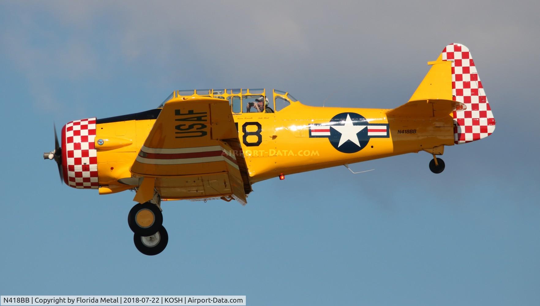 N418BB, 1945 North American AT-6D C/N 53418, OSH 2018