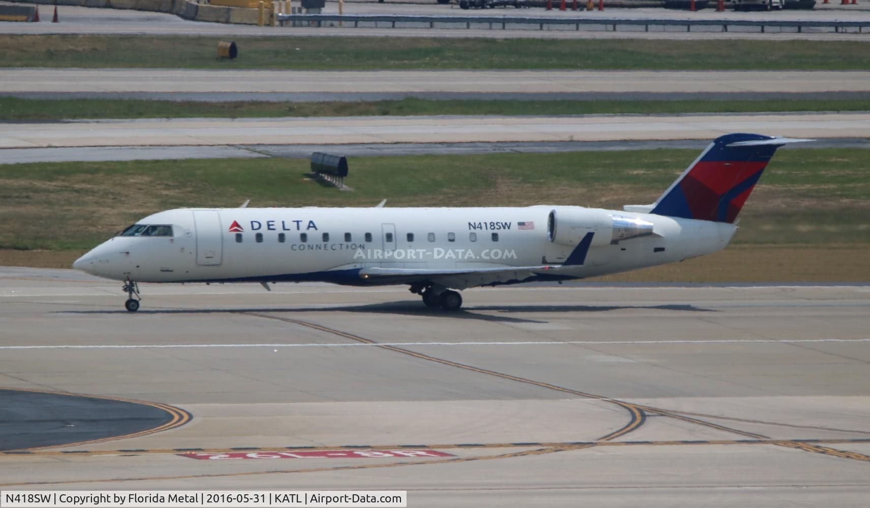 N418SW, 2000 Bombardier CRJ-200LR (CL-600-2B19) C/N 7446, ATL 2016