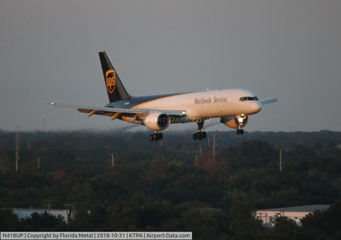 N418UP, 1990 Boeing 757-24APF C/N 23905, TPA 2018