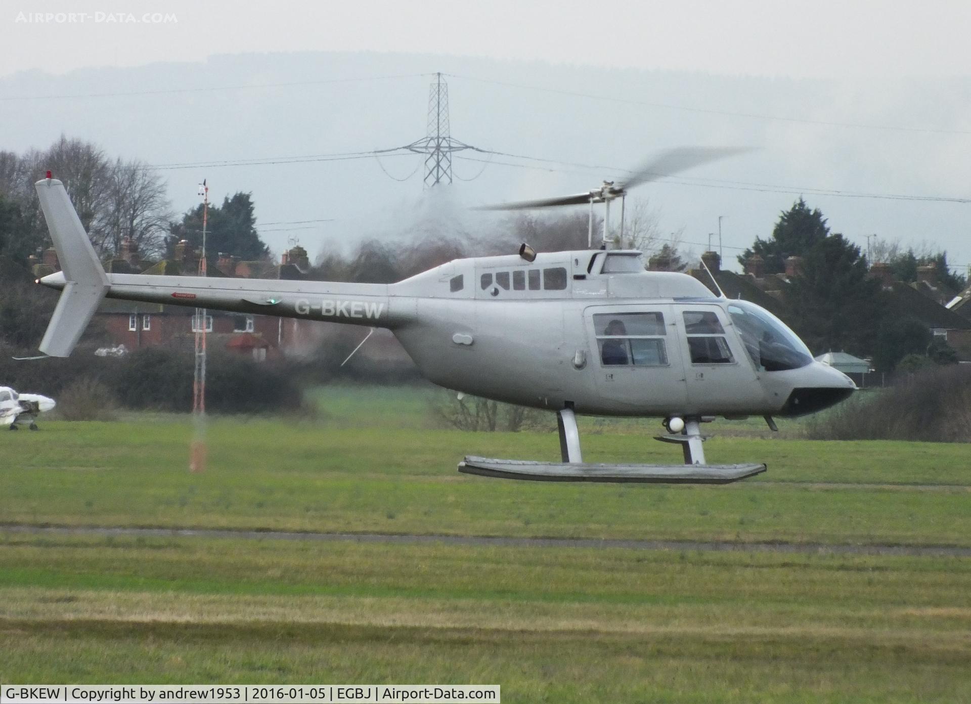 G-BKEW, 1980 Bell 206B JetRanger III C/N 3010, G-BKEW at Gloucestershire Airport.