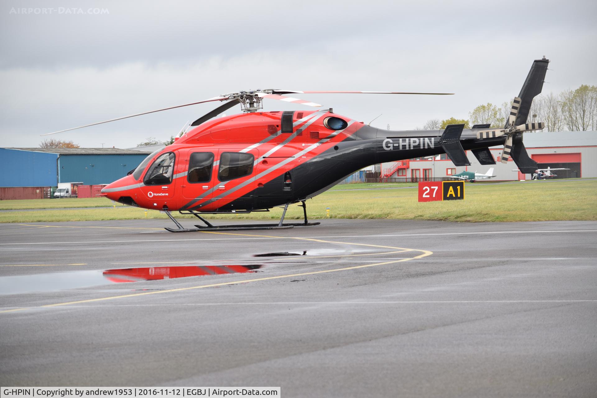 G-HPIN, 2014 Bell 429 GlobalRanger C/N 57187, G-HPIN at Gloucestershire Airport.