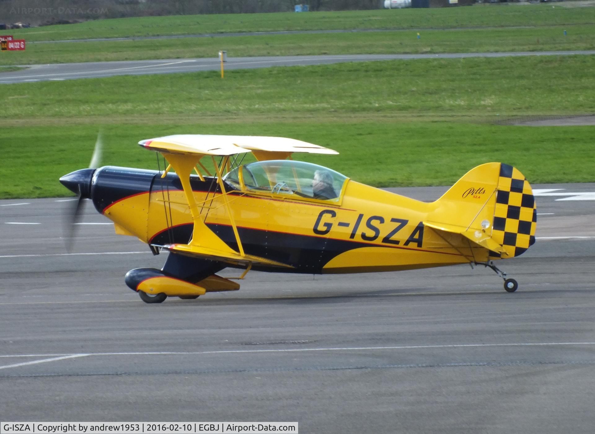 G-ISZA, 1977 Aerotek Pitts S-2A Special C/N 2137, G-ISZA at Gloucestershire Airport.
