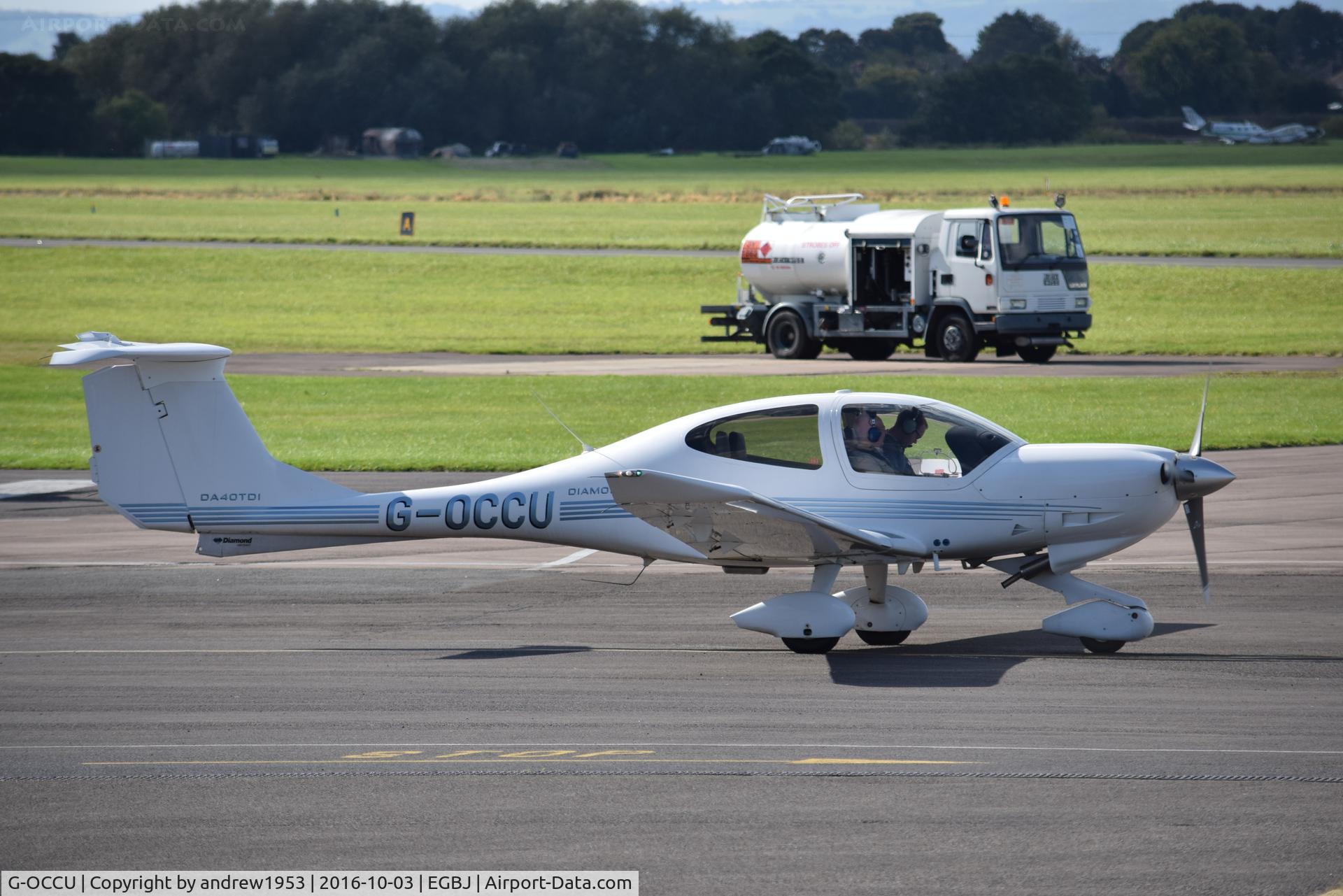 G-OCCU, 2006 Diamond DA-40D Diamond Star C/N D4.252, G-OCCU at Gloucestershire Airport.