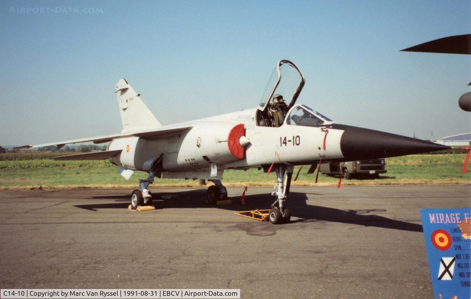 C14-10, Dassault Mirage F.1 C/N not found C14-10, At Chièvres 1991.