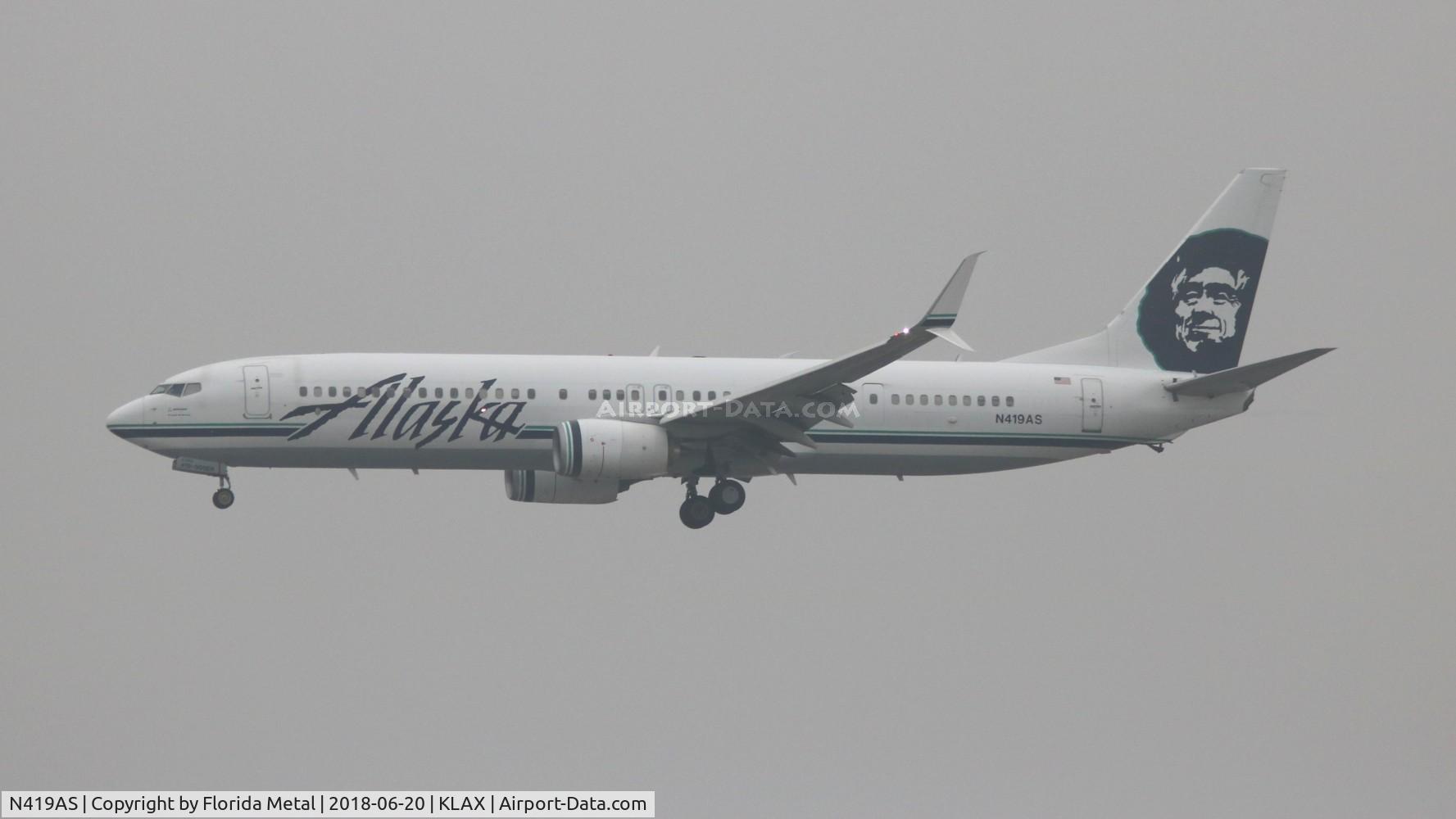 N419AS, 2013 Boeing 737-990/ER C/N 41734, LAX 2018