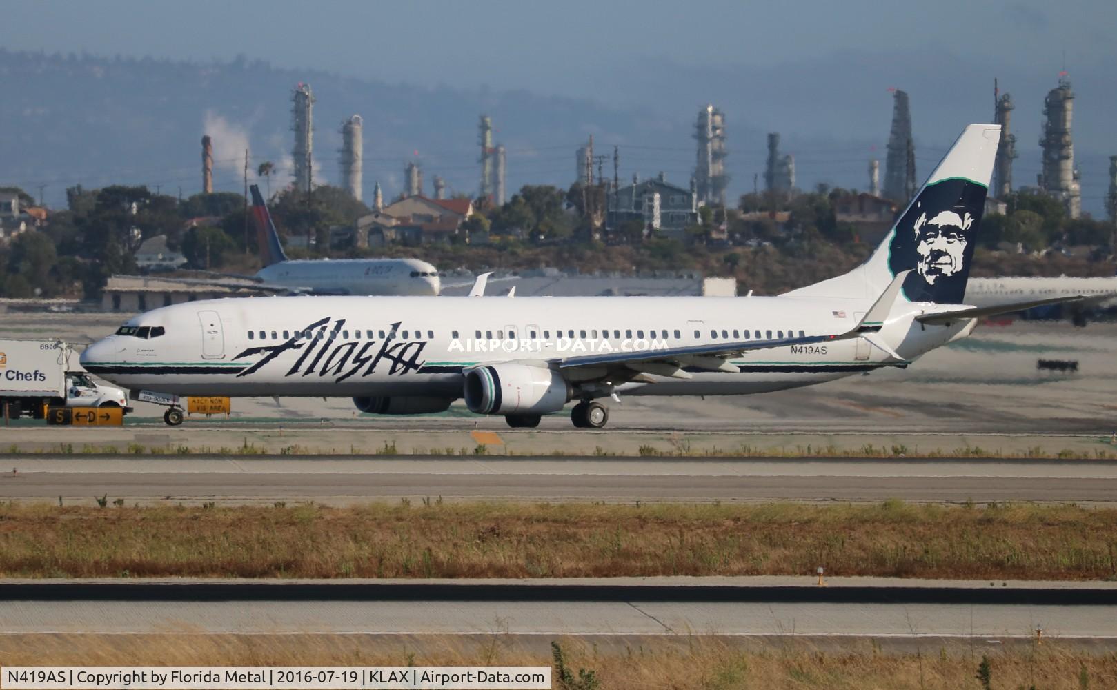 N419AS, 2013 Boeing 737-990/ER C/N 41734, LAX 2016
