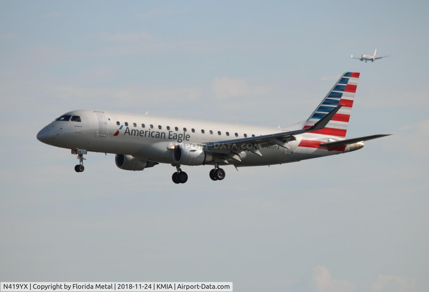 N419YX, 2013 Embraer 175LR (ERJ-170-200LR) C/N 17000384, MIA 2018