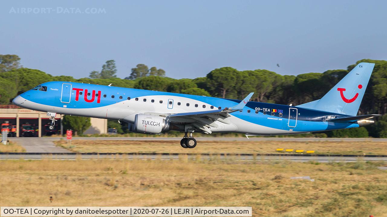 OO-TEA, 2014 Embraer 190LR (ERJ-190-100LR) C/N 19000665, Embraer 190-100 LR / TUYfly Belgium.