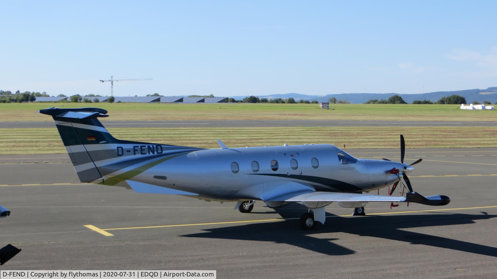 D-FEND, 2016 Pilatus PC-12/47E C/N 1600, D-FEND Bayreuth Airport