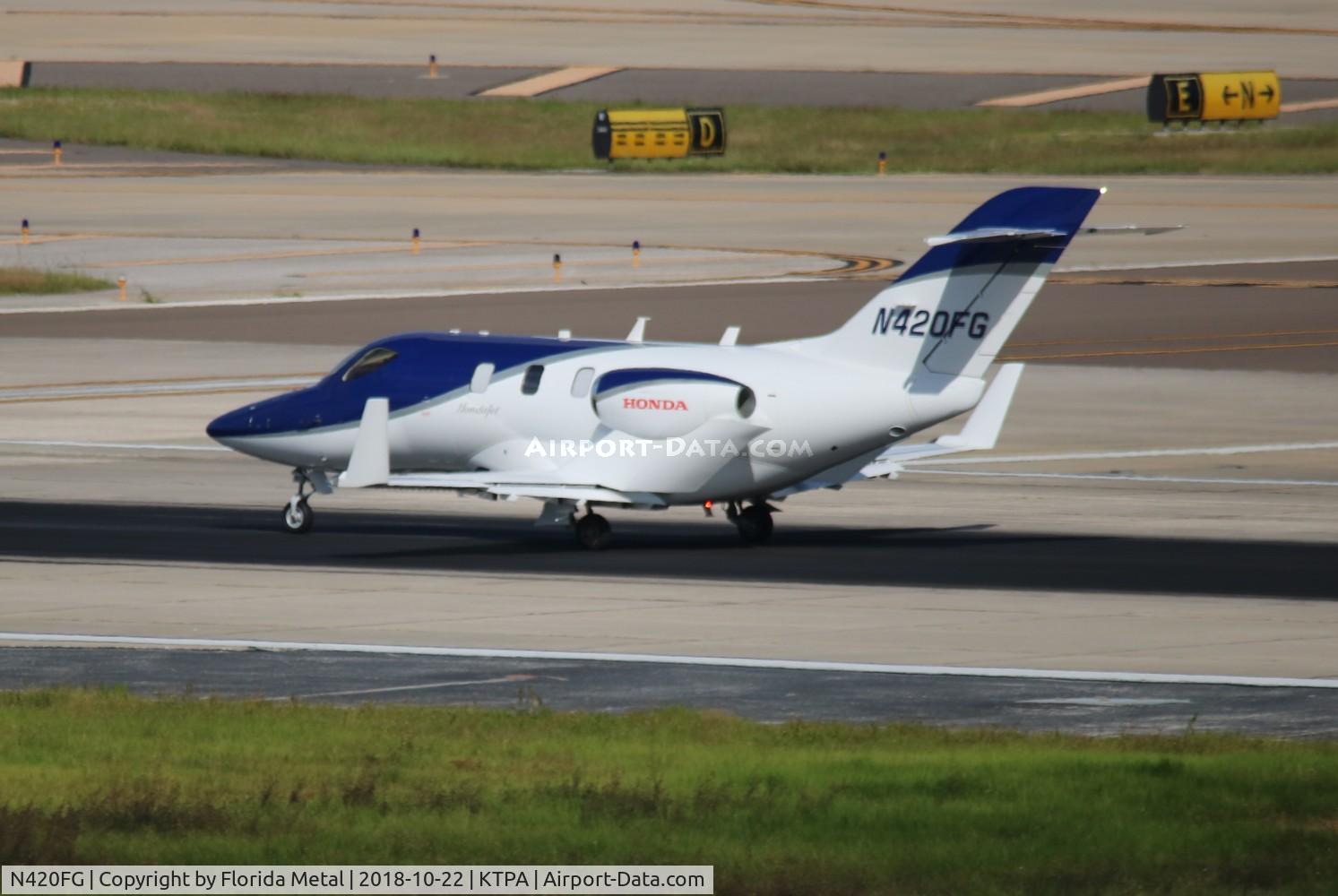 N420FG, 2017 Honda HA-420 HondaJet C/N 42000085, TPA 2018